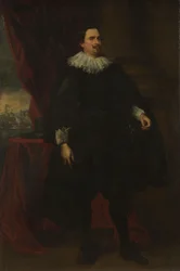 Portret van een mannelijk lid van de familie Van der Borcht, ca. 1635 (olieverf op doek)