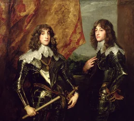 Prins Charles Louis (1617-80) Keurvorst van de Palts en zijn Broer, Prins Rupert (1619-82) van de Palts, 1637