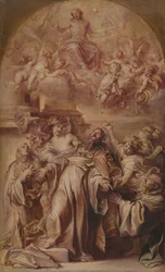De extase van Sint-Augustinus