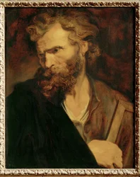 De apostel Judas Thaddaeus (schilderij op hout)