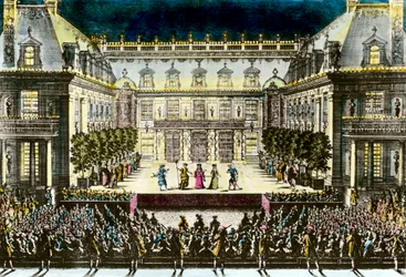 Voorstelling van de opera tragedie Alceste, ou le Triomphe d