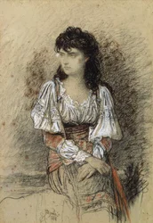 Een verklede boer, 1876