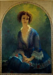 Portret van gravin Eugène Pastre, geboren Celine de Beaulaincourt (1825-1900)