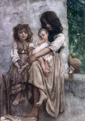 Jonge meisjes van Ischia