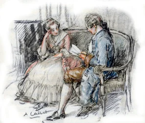 Werther leest een Charlotte
