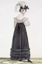 Dame in Fluwelen Ochtendjurk, plaat 24 uit de 