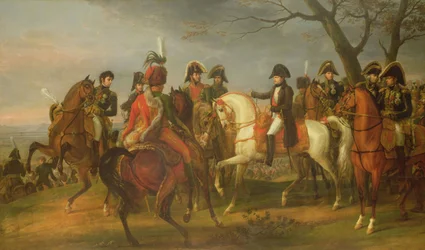 Napoleon geeft bevelen voor de Slag bij Austerlitz, 2 december 1805