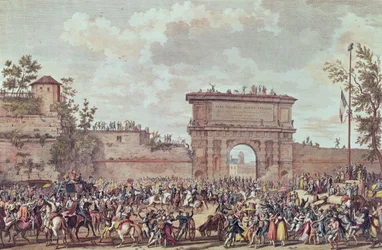 De intocht van de Fransen in Milaan, 25 Floreal An IV (14 mei 1796)
