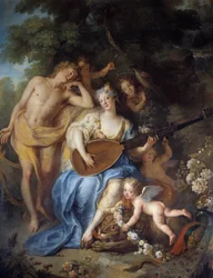 Portret van de Hertogin van Villars (detail)