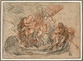 Orpheus op de rivier Styx