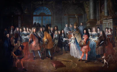 Huwelijk van Lodewijk van Frankrijk Hertog van Bourgondië en Marie Adelaide van Savoye op 7/12/1697