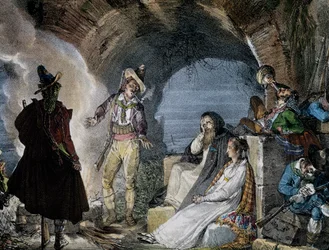Rovershol, uit Un an a Rome, lithografie