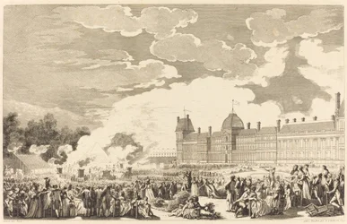 De Begrafenis ter ere van de martelaren van de Dag van 10 in de nationale tuin