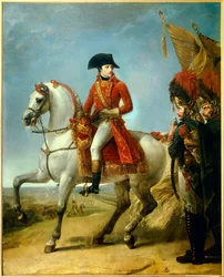 Ruiterportret van Napoleon Bonaparte (1769-1821)