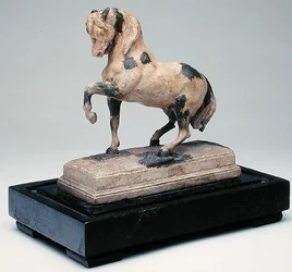 Het Turkse Paard, c.1876 (gips met was in gezwart hout)