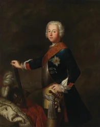Portret van Frederik II van Pruisen als kroonprins