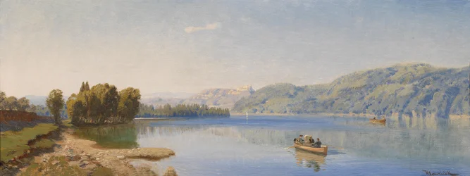 Anton Hlavacek Caldonazzosee bij Trient