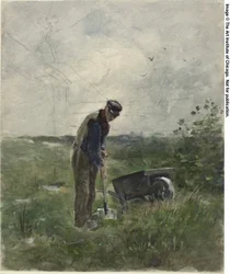 Ploegen door boeren