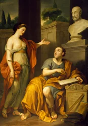Allegorisch portret van James Caulfield, Lord Charlemont, door Anton Raphael Mengs