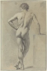 Mannelijke naaktstudie
