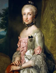 Portret van Maria Luisa van Bourbon ter gelegenheid van haar verloving