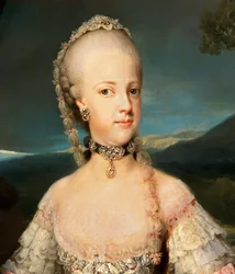 Portret van Mary Carolina van Oostenrijk (Mary Carolina, Maria Carolina)