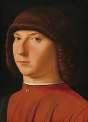 Portret van een jonge man, ca. 1475-1480 (tempera en olieverf op populierenhout)