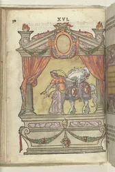 Toneel met personificatie van de Volharding (Perseverantia), 1578