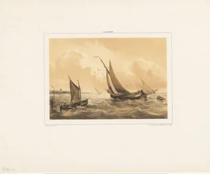 Zeilboten op zee