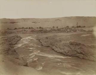 Stroomversnellingen bij de Nijl Cataracten, Egypte
