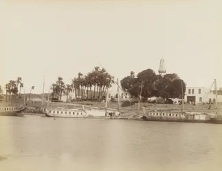 Uitzicht op Afsouan, Egypte
