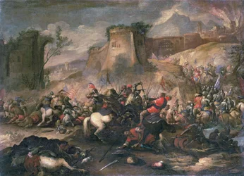 Cavaleriegevechten tussen kruisvaarders en Turken