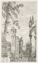 Gezichten: Fragmenten van beeldhouwwerk, 1735-1746