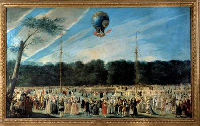 Ballonvlucht: "Opstijging van een heteluchtballon in Aranjuez"
