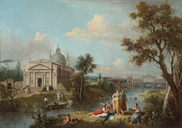 Italiaans Rivierlandschap