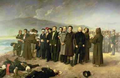 Executie van José María de Torrijos y Uriarte (1791-1831) en zijn metgezellen in 1831, 1888