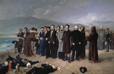 De executie van Torrijos en zijn metgezellen op het strand van Malaga