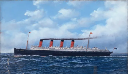 Het Cunard-schip 