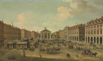 Vier uitzichten van Londen: De Covent Garden