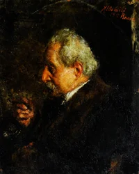 Portret van de vader van de kunstenaar