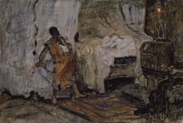 Schets van Othello en Desdemona