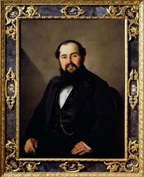 Portret van Giuseppe Viti (1816-1860), Italiaanse reiziger en handelaar