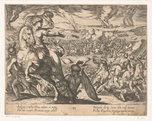 Darius vlucht van het strijdveld