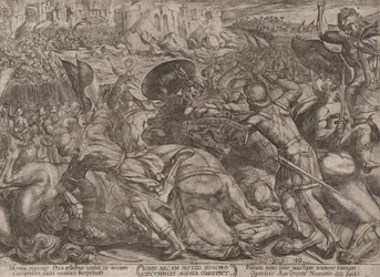 Plaat 10: De val van Jericho, uit 