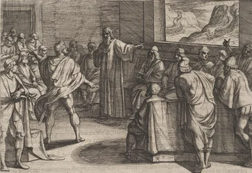 Plaat 23: Conferentie over Welke Stappen te Nemen bij de Nadering van Nieuwe Romeinse Troepen, 1611