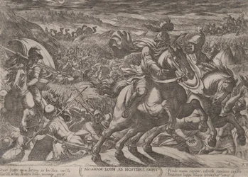 Plaat 2: Abraham Bevrijdt Zijn Neef Lot, uit 