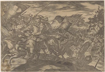 Strijdende soldaten