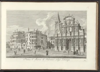 Gezicht op Campo Santa Maria Zobenigo te Venetië