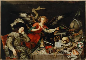 De droom van de ridder (schilderij op doek)