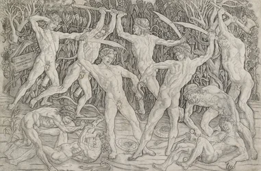 Slag van Naakte Mannen, ca. 1470-1475